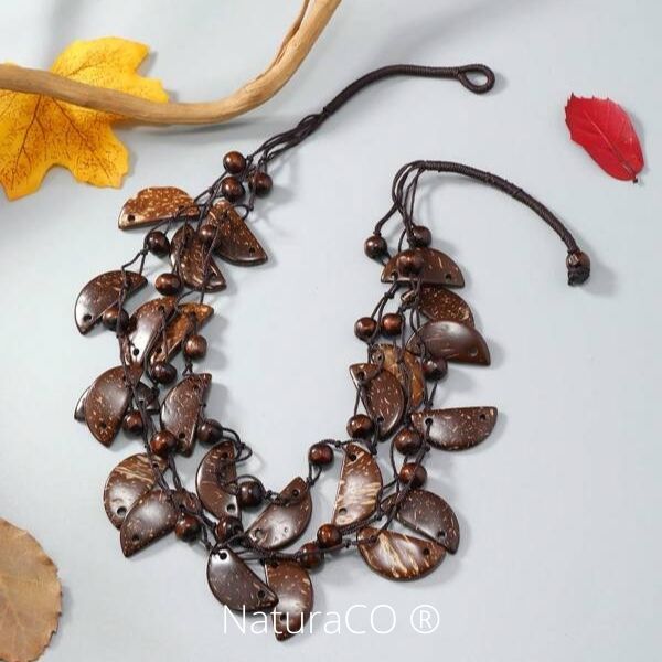 Collier original en Noix de Coco - Naturels et Ecologiques - NaturaCO ®