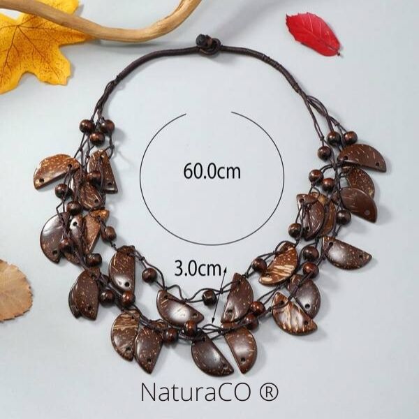 Collier original en Noix de Coco - Naturels et Ecologiques - NaturaCO ®