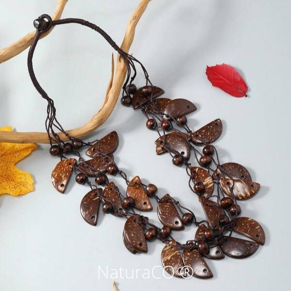 Collier original en Noix de Coco - Naturels et Ecologiques - NaturaCO ®