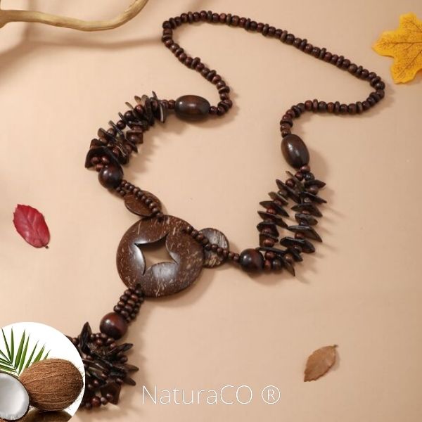 Collier original en Noix de Coco - Naturel et Ecologique - NaturaCO ®