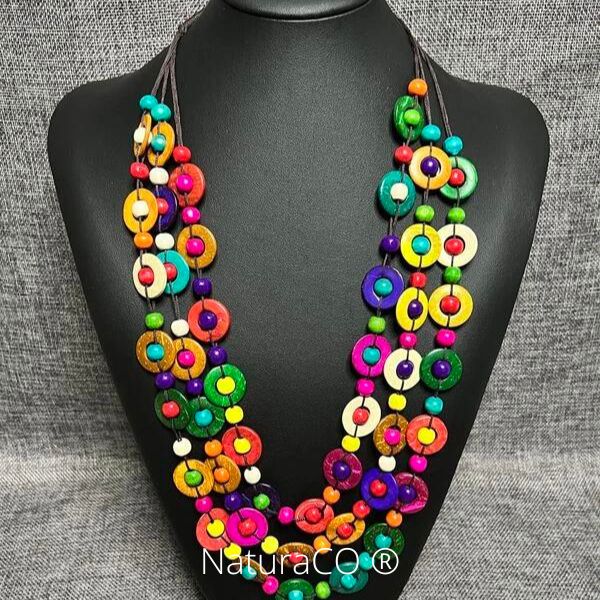Collier original en Noix de Coco - Naturel et Ecologique - NaturaCO ®