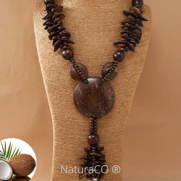 Collier original en Noix de Coco - Naturel et Ecologique - NaturaCO ®