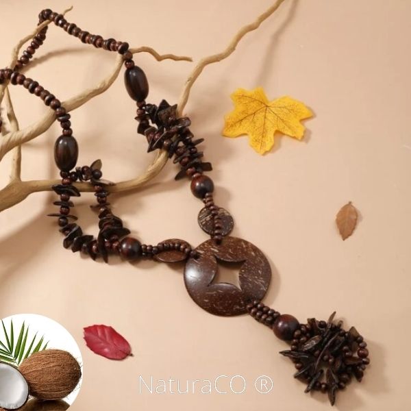 Collier original en Noix de Coco - Naturel et Ecologique - NaturaCO ®