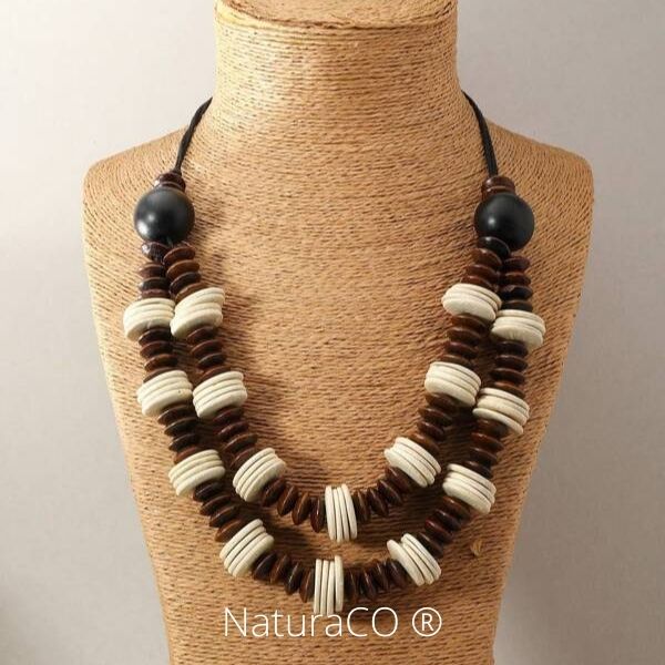 Collier original en Noix de Coco - Naturel et Ecologique - NaturaCO ®
