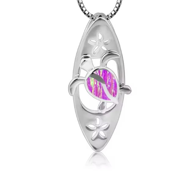 Collier Tortue Bleue – Bijou Tendance Femme