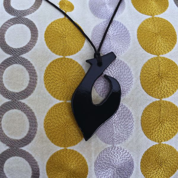 Collier Pendentif Hei Matau Maori - Collier de protection Unisexe - Polynésie / Nouvelle Zélande