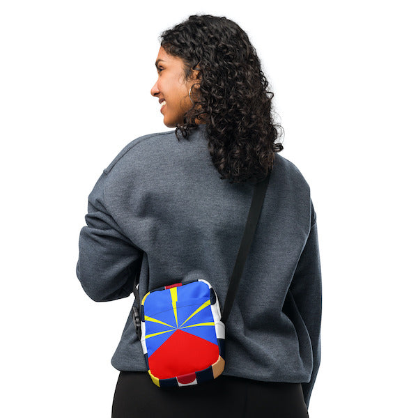 Sac à Bandoulière Drapeau de La Réunion – Pratique et Robuste