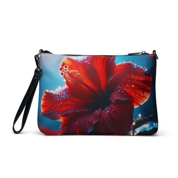 Sac bandoulière Design Hibiscus des Antilles