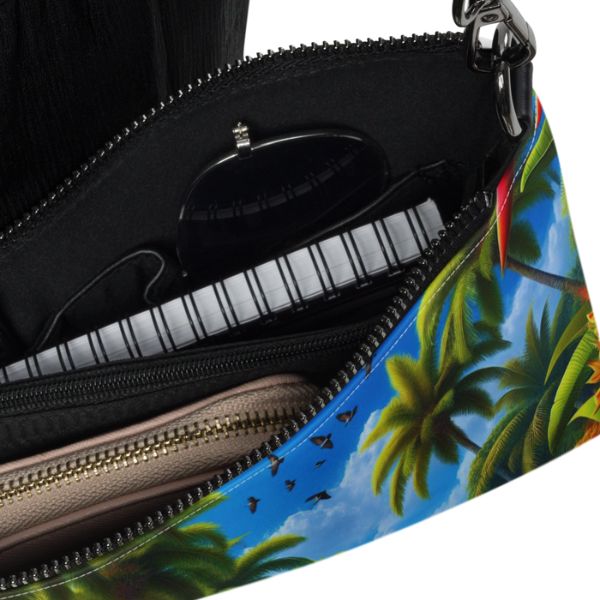 Sac bandoulière Design Jardin Tropical des Antilles