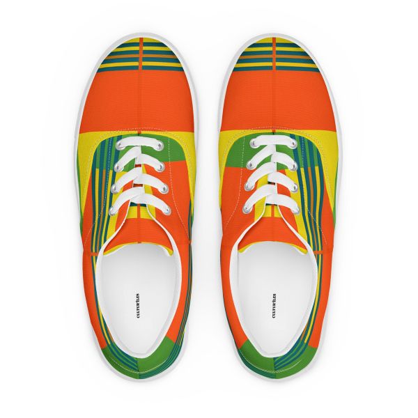 Sneakers en Madras avec lacets – Sneaker Homme