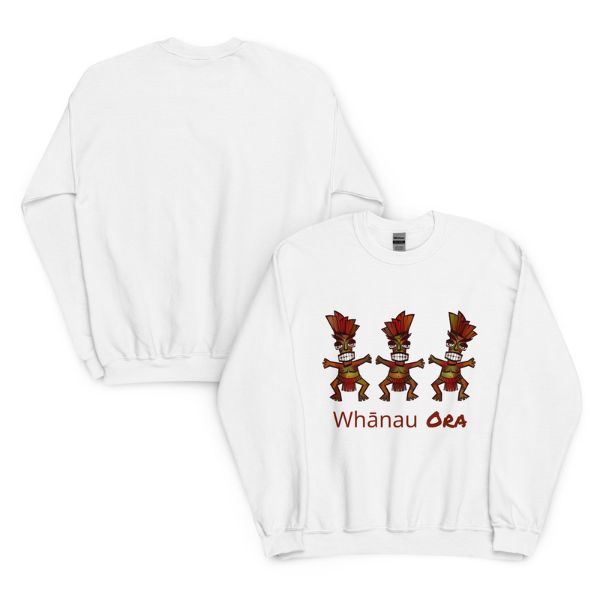 Sweat Unisexe à Col Rond - Maori - Whanau Ora