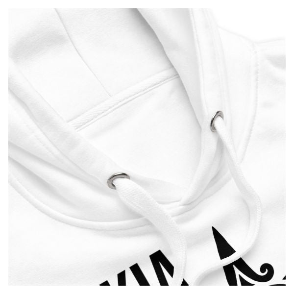 Sweat Shirt à capuche Blanc unisexe - Soleil Maori - Kia Ora