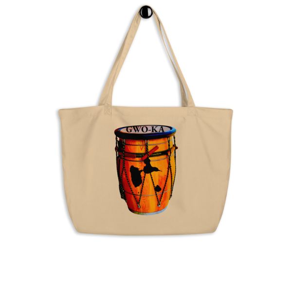 Grand Tote Bag Bio Design Tambour Ka – Symbole Culturel de la Guadeloupe