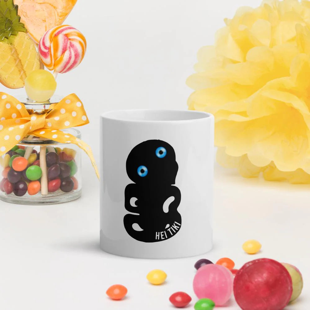 Mug Brillant Design Maori Hei Tiki - Le Mug Maori qui Éveille Vos Sens et Votre Esprit - Cadeau Unique