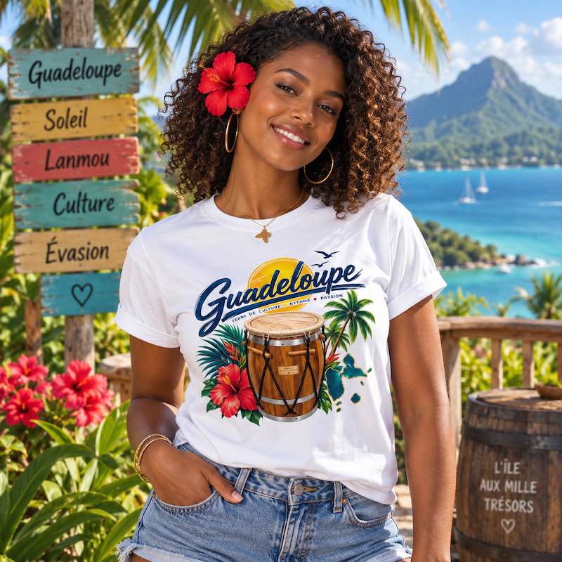 T-shirt Unisexe Authentique GUADELOUPE KA
