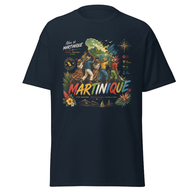 T-shirt Unisexe Authentique NOU SÉ MARTINIQUE