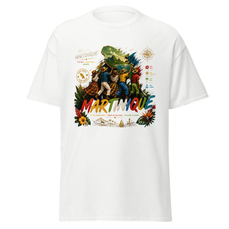 T-shirt Unisexe Authentique NOU SÉ MARTINIQUE