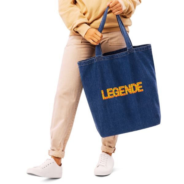 Tote Bag en Jean & Madras - Légende ✨