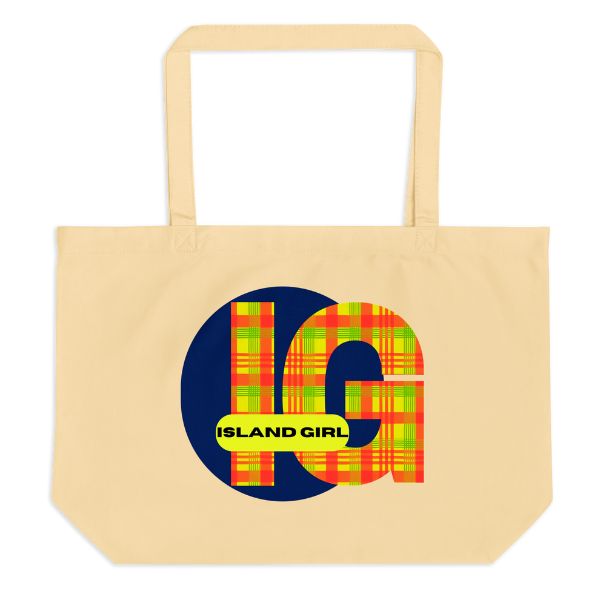 Grand Tote Bag Bio – Design Madras Island Girl
