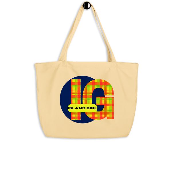 Grand Tote Bag Bio – Design Madras Island Girl