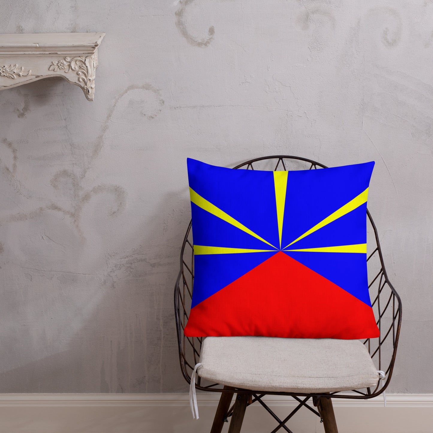 Coussin Confort - Drapeau de La Réunion - Ocean Indien