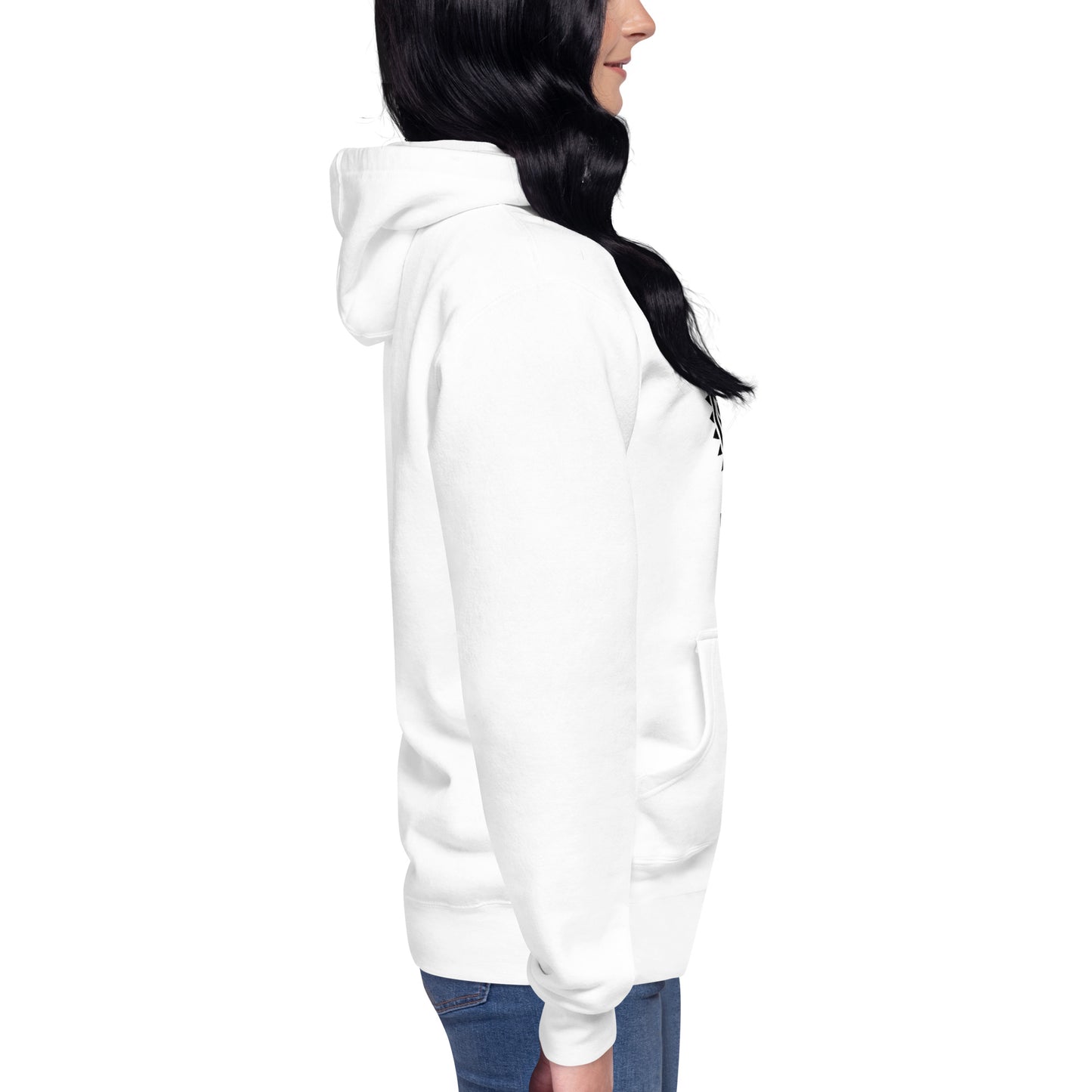 Sweat Shirt à Capuche Blanc pour Femme - Visage Maori - KIA ORA