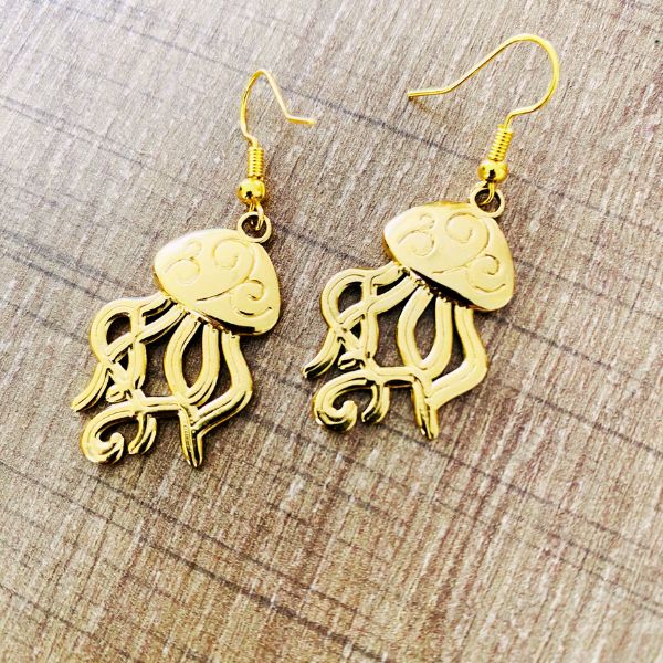 Boucles d’oreilles Pieuvre – Élégance et Mystère des Océans