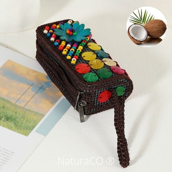 Petit portefeuille original en Noix de Coco - Naturels et Ecologiques - NaturaCO ®