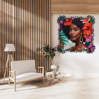 Ocean-Indien – Femme créole - Artwork, Printable Digital Download