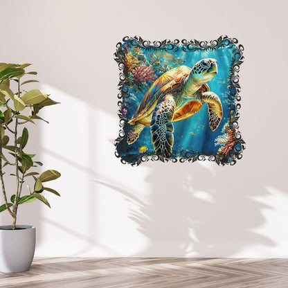 Caraïbes – Tortue des mers - Artwork, Printable Digital Download