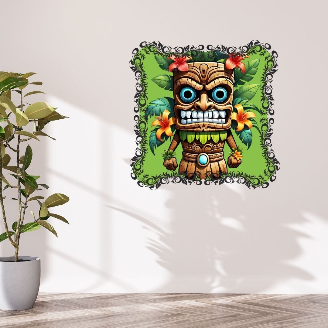 Pacifique – TIKI Polynésien - Pacific Artwork, Printable Digital Download