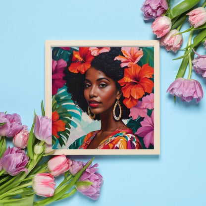 Ocean-Indien – Femme créole - Artwork, Printable Digital Download