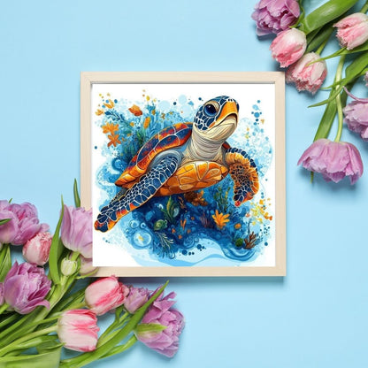 Caraïbes – Tortue des mers - Artwork, Printable Digital Download