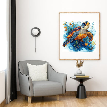 Caraïbes – Tortue des mers - Artwork, Printable Digital Download