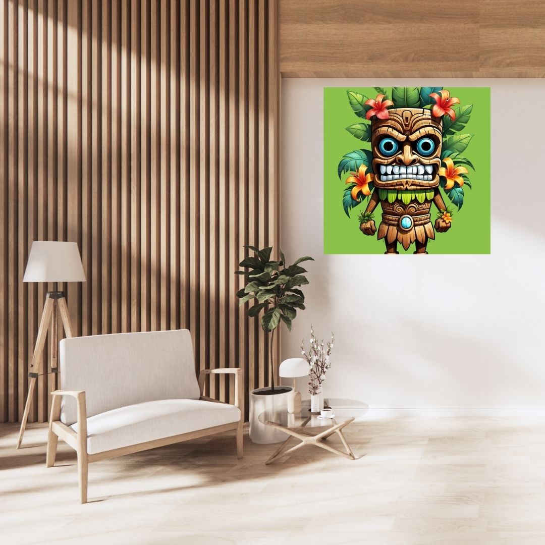 Pacifique – TIKI Polynésien - Pacific Artwork, Printable Digital Download