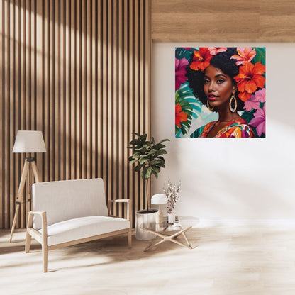 Ocean-Indien – Femme créole - Artwork, Printable Digital Download