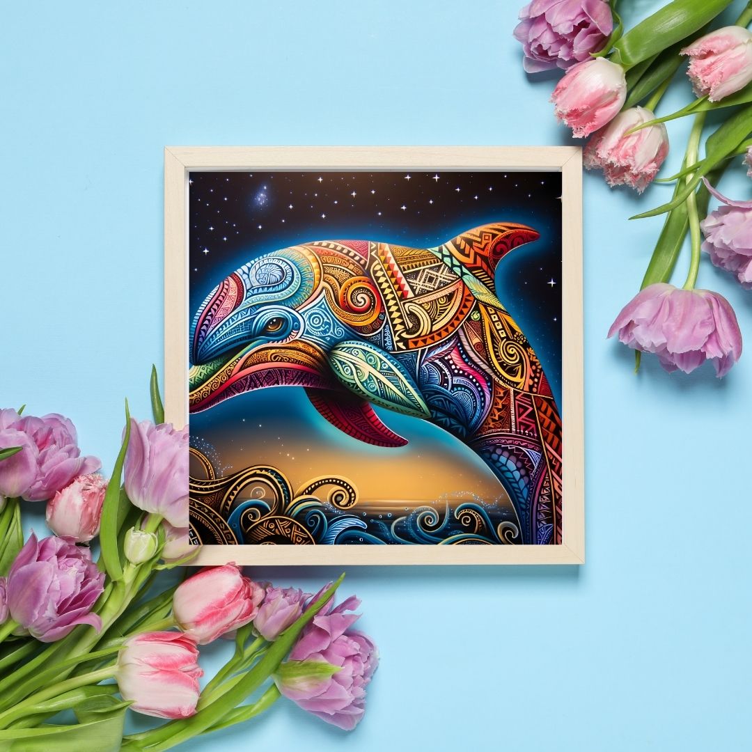 Art Maori du Dauphin – Motifs Tribaux de Nouvelle-Zélande | Téléchargement Instantané