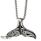 Collier Pendentif Hommes - Collier Maori Queue de Baleine - Collier de protection - Polynésie / Nouvelle Zélande