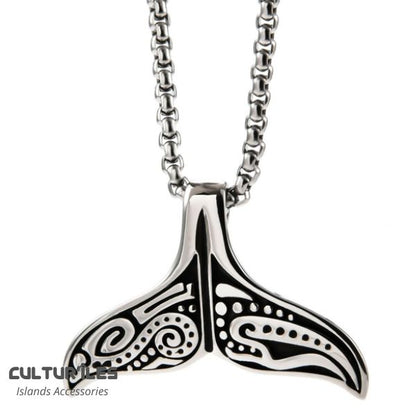 Collier Pendentif Femmes - Collier Maori Queue de Baleine - Collier de protection - Polynésie / Nouvelle Zélande