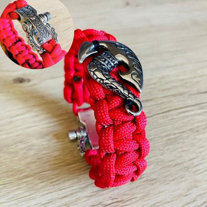 Bracelet Hei Matau Maori Rouge – Bracelet Protecteur Inspiré de la Culture et de l’Artisanat Océanien
