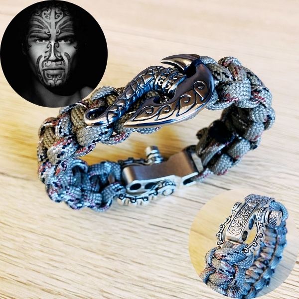 Bracelet Hei Matau Maori Beige – Bracelet Protecteur Inspiré de la Culture et de l’Artisanat Océanien
