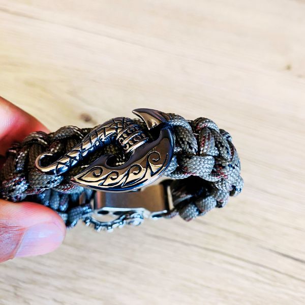 Bracelet Hei Matau Maori Beige – Bracelet Protecteur Inspiré de la Culture et de l’Artisanat Océanien