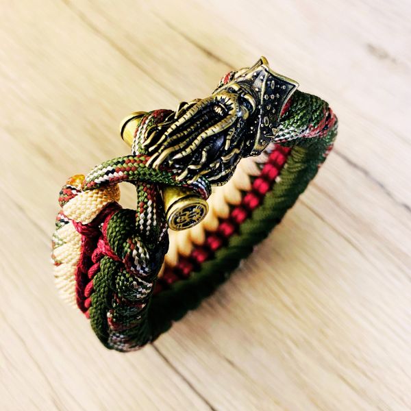 Bracelet Vintage Tressé – Esprit Pirate  & Artisanat