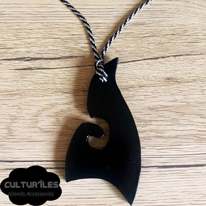 Collier Pendentif Hei Matau Maori - Collier de protection - Polynésie / Nouvelle Zélande