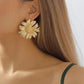 Boucles d'oreilles Géométriques en Forme de Fleur