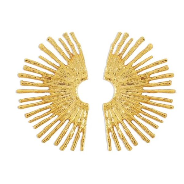 Boucles d'oreilles Géométriques en Forme de Fleur