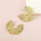 Boucles d'oreilles Géométriques en Forme de Fleur