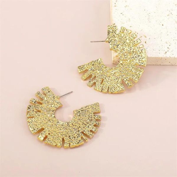 Boucles d'oreilles Géométriques en Forme de Fleur