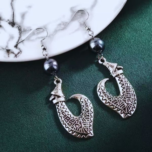 Boucles d’Oreilles "Ataroa" inspirées des traditions polynesiennes
