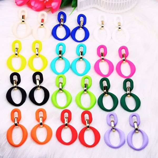 Boucles d'oreilles Colorées fait main   par une créatrice de la Guadeloupe -  Valérie Vestal